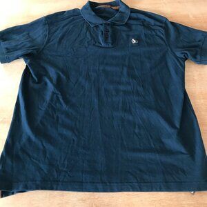 Tori Richard Polo Shirt Men XL Blue Short Sleeve Collared Athleisure Golf Sports